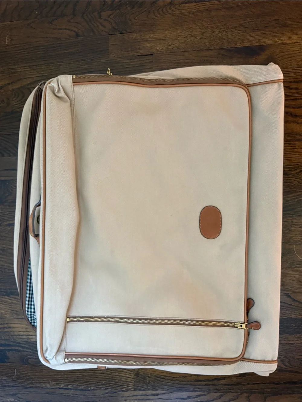 Original Ghurka No. 171 Quattro Leather and Canvas Travel Suit Bag